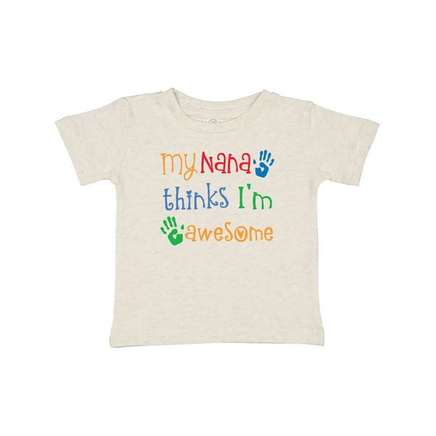 inktastic My Nana Thinks Im Awesome Grandkid Outfit Long Sleeve Creeper 
